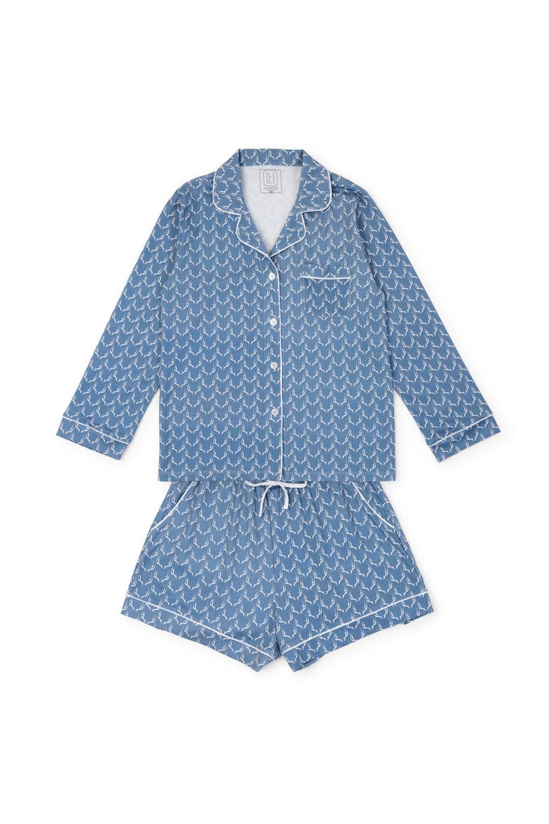 Elizabeth Women's Longsleeve Short Set, Main, color, Rustic Antlers