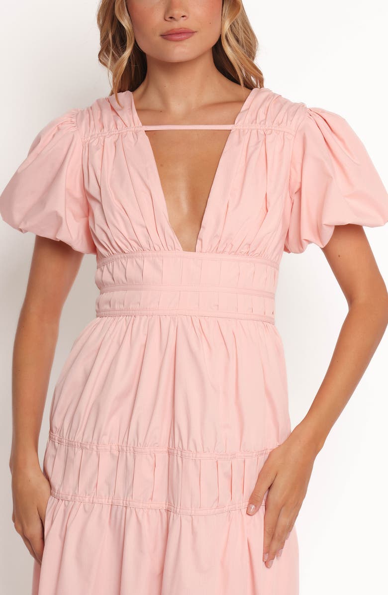 Petal & Pup Joedy Puff Sleeve Maxi Dress, Alternate, color, Pale Pink