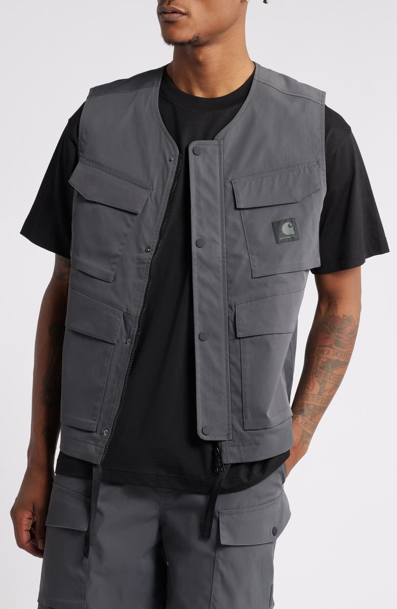 Carhartt Work In Progress Balto Water Repellent Cargo Vest, Main, color, 