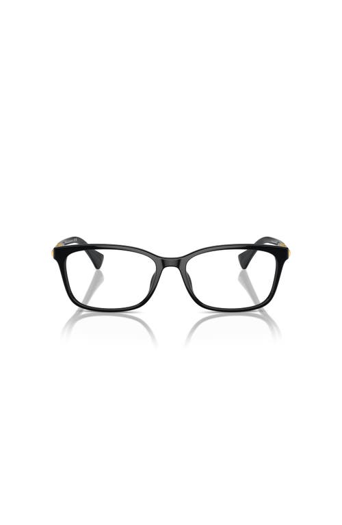 Ralph 55mm Rectangle Optical Glasses In Black