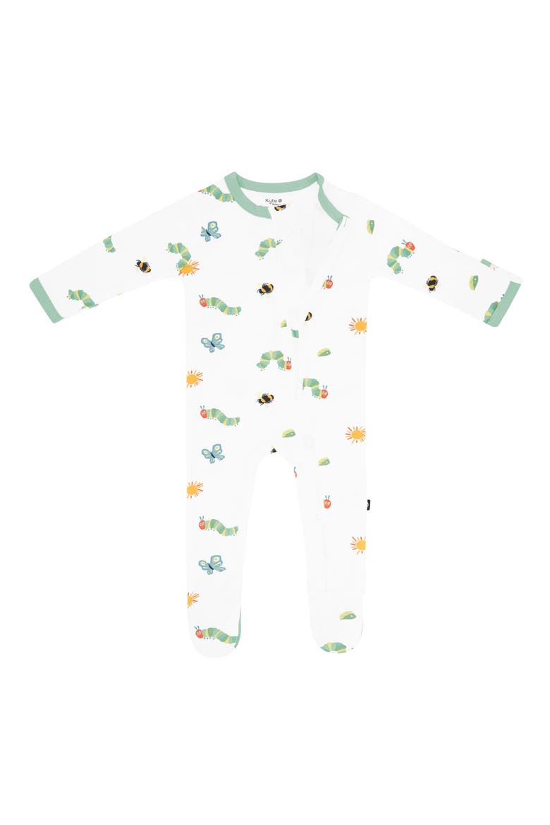 'The Very Hungry Caterpillar' Zip-Up Footie, Alternate, color, THE VERY HUNGRY CATERPILLAR