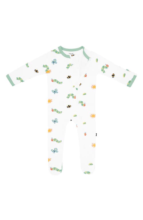 Kyte Baby Kids' 'the Very Hungry Caterpillar' Zip-up Romper In White