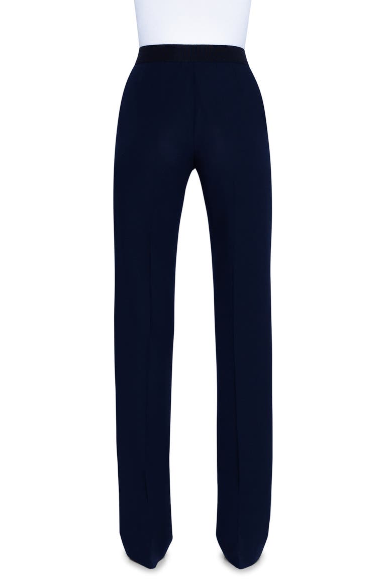 Carl Wool Blend Straight Leg Pants, Main, color, BLACK