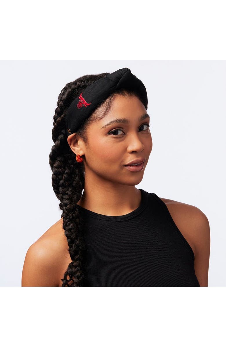 Lele Sadoughi NBA Chicago Bulls Embroidered Headband, Alternate, color, 