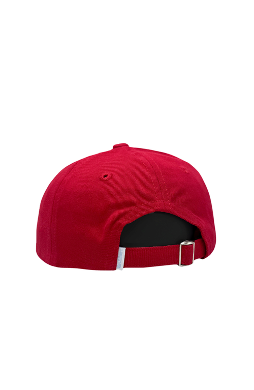 Bits & Bows Soccer Ball Twill Baseball Hat In Red