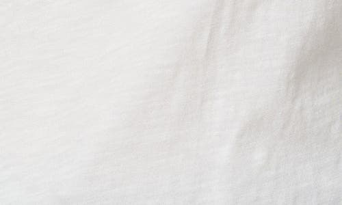 Curve Appeal Lace Inset V-neck Cotton T-shirt In Soft Ivory