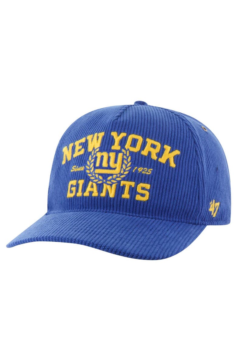 '47 Men's '47 Royal New York Giants Letterman Hitch Adjustable Hat, Main, color, 