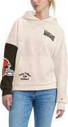Tommy Hilfiger Women's Tommy Hilfiger Cream/Brown Cleveland Browns Harriet Pullover Hoodie