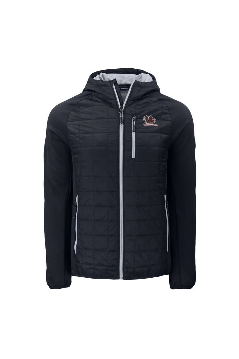 Men's Cutter & Buck  Black South Carolina Gamecocks Vault Rainier Eco Hybrid PrimaLoft Full-Zip Jacket, Alternate, color, Black
