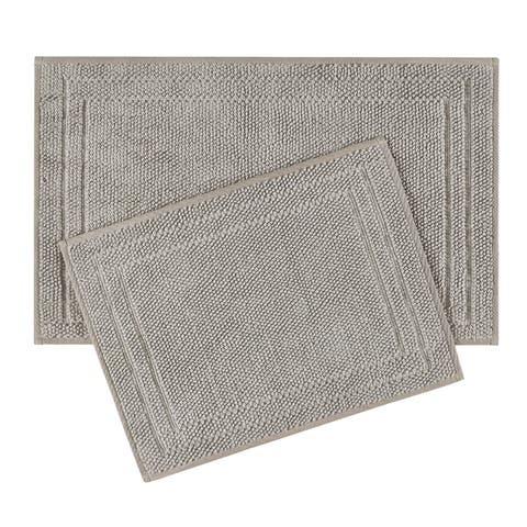 Luxe Looped Cotton 2-Piece Bath Mat Set