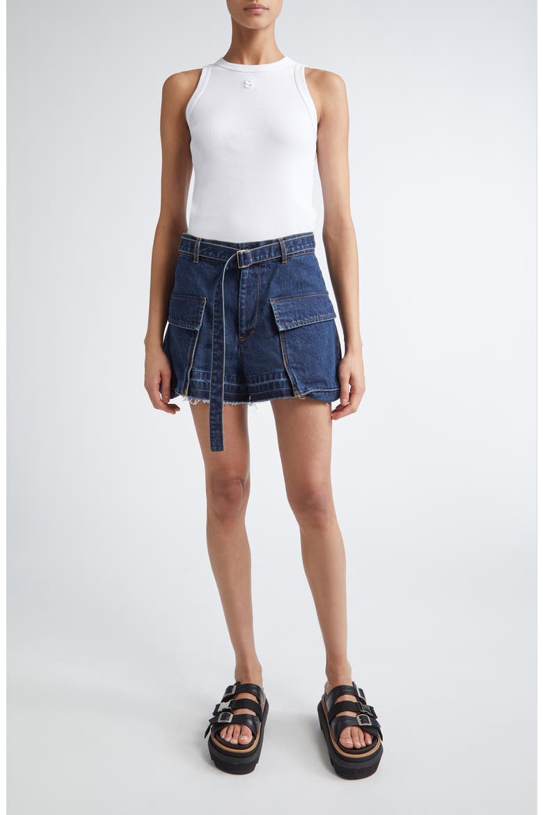 Embroidered Logo Rib Tank, Alternate, color, WHITE