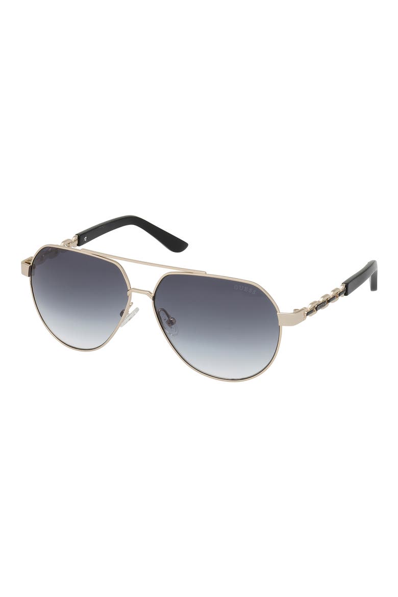 59mm Navigator Sunglasses, Alternate, color, GOLD / GRADIENT SMOKE