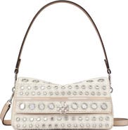 Tory Burch Small Charlie Embellished Shoulder Bag