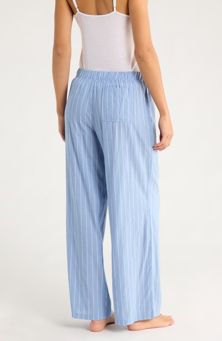 Honeydew Hangout Stripe Pajama Pants, Alternate, color, Chambray Stripe