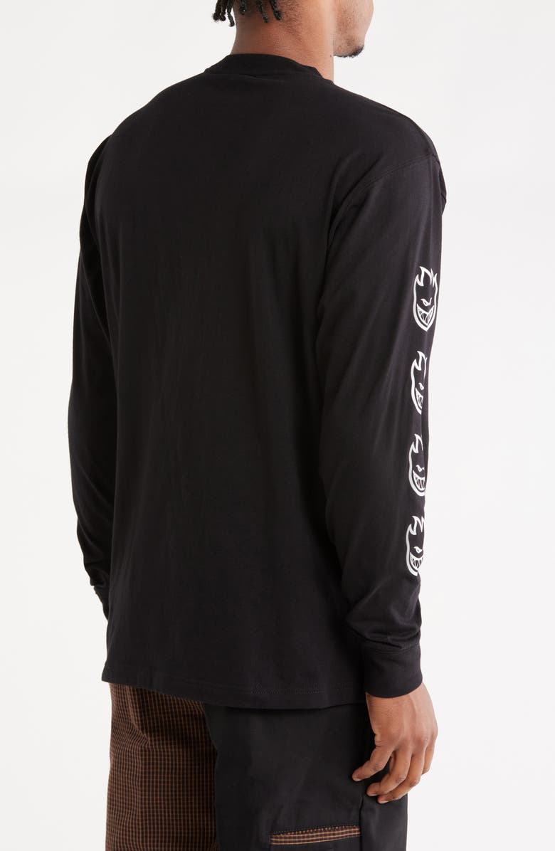 Dickies x Spitfire Long Sleeve Cotton Graphic T-Shirt, Alternate, color, Black