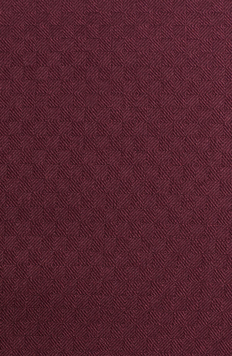 SAVILE ROW CO Tonal Jacquard Dinner Jacket, Alternate, color, Burgundy