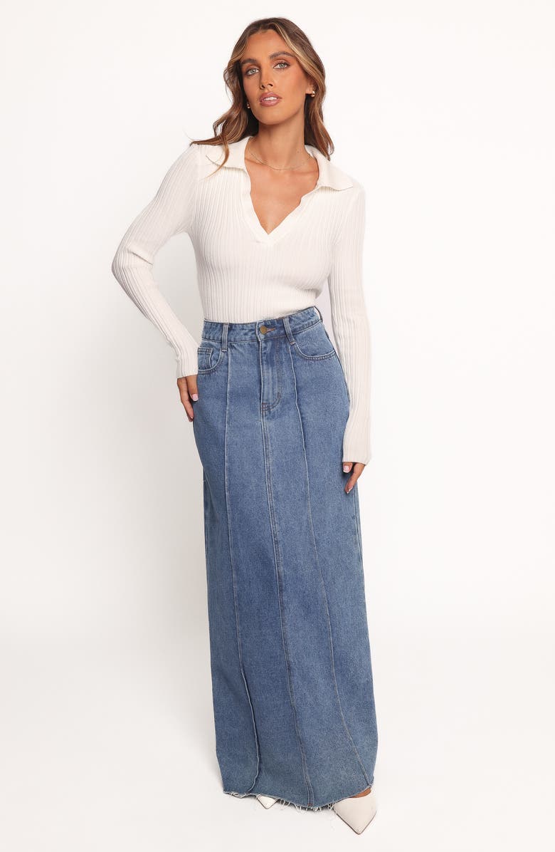 Petal & Pup Emmerson Rib Collared Sweater, Alternate, color, White