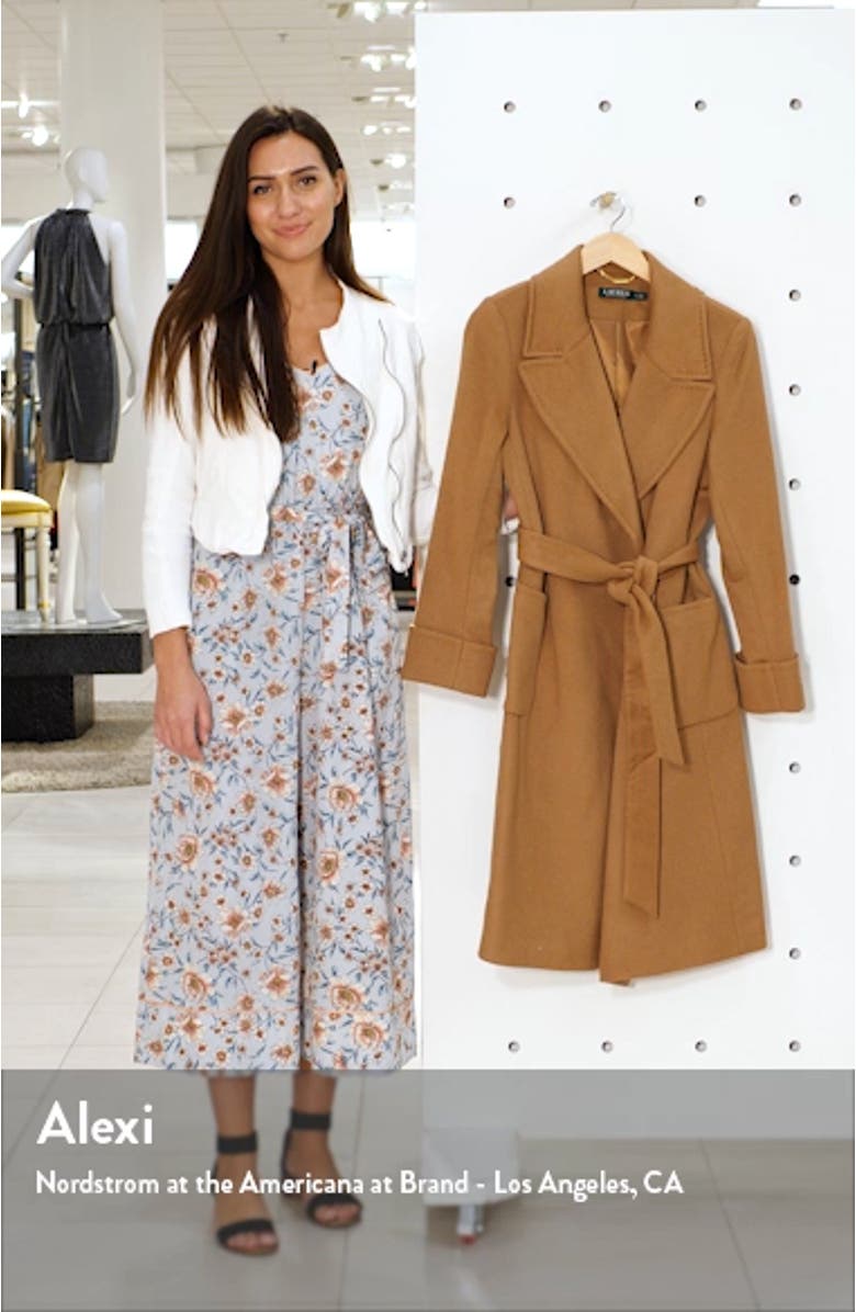 Wool Blend Wrap Coat, sales video thumbnail