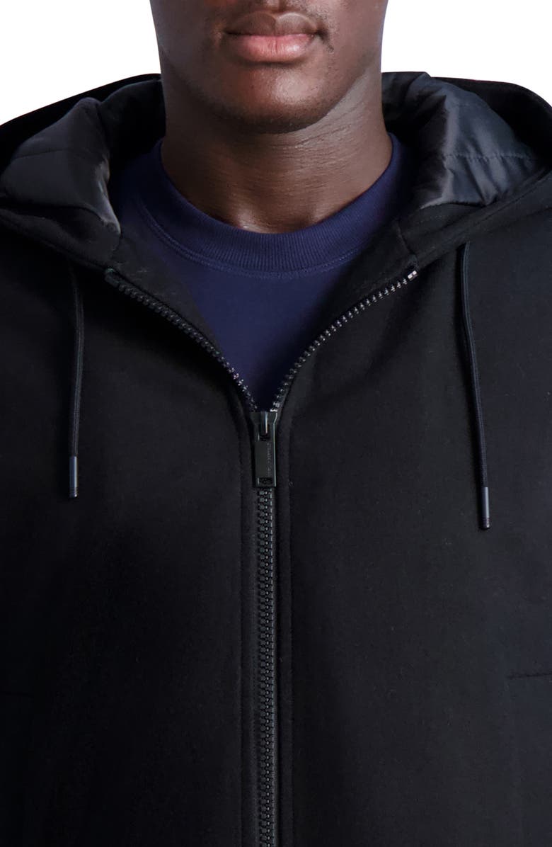 KARL LAGERFELD PARIS Hooded Parka, Alternate, color, 