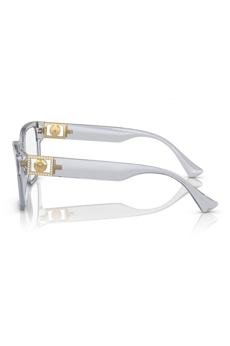 54mm Square Optical Glasses, Alternate, color, TRANSPARENT GREY