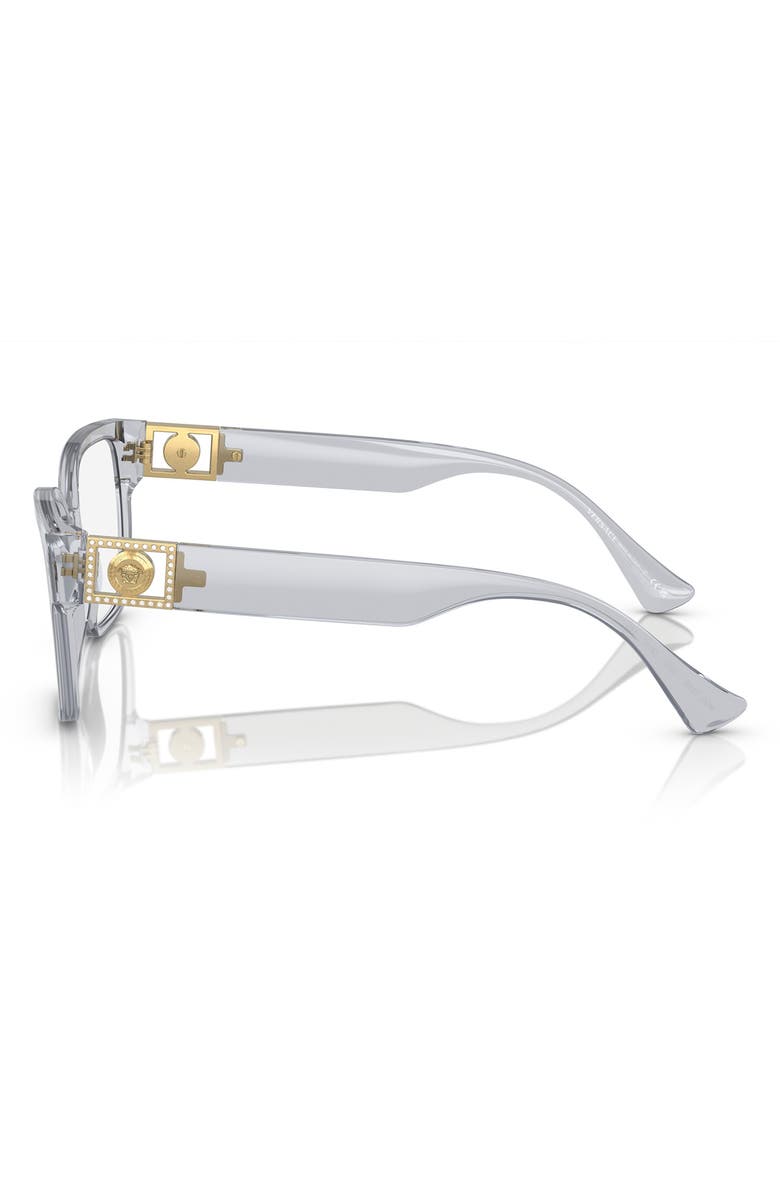 Versace 54mm Square Optical Glasses, Alternate, color,