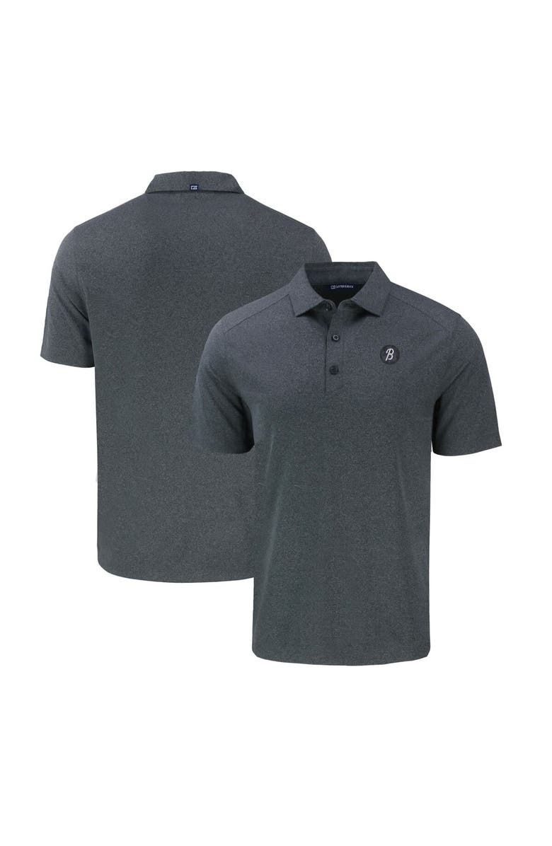 Cutter & Buck Men's Cutter & Buck Heather Black Baltimore Orioles City Connect Big & Tall Forge Eco Stretch Recycled Polo, Main, color, 