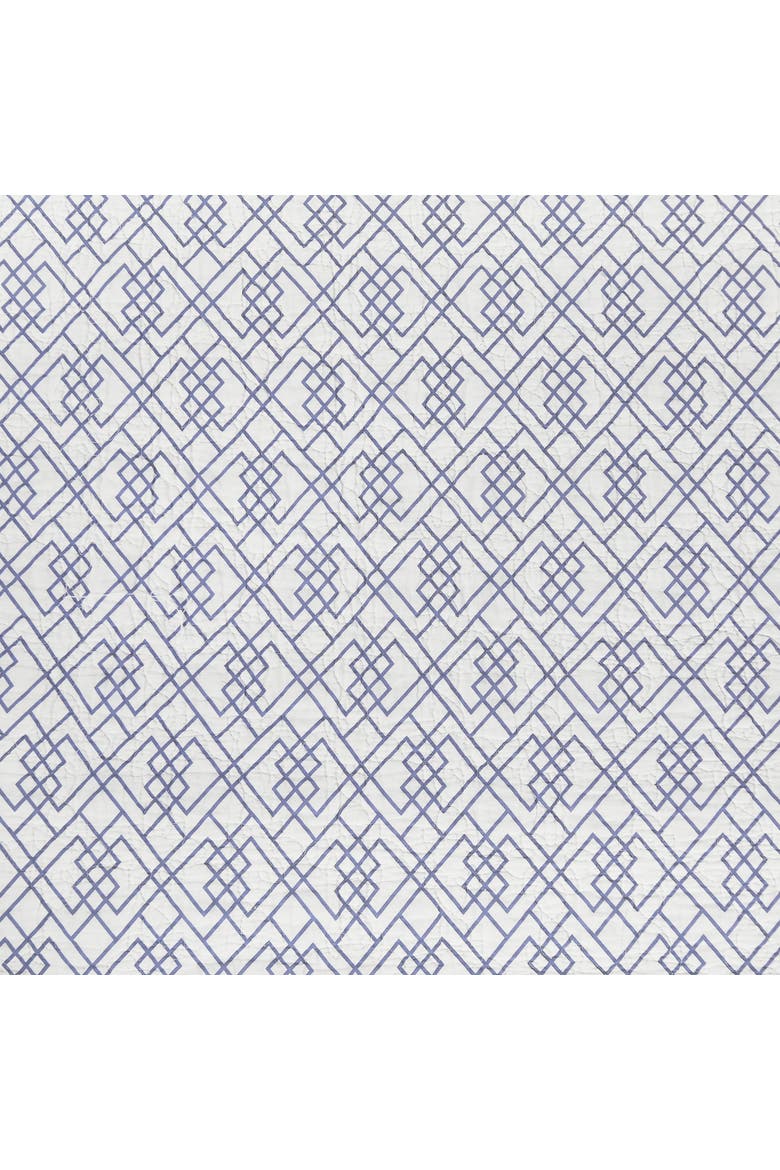 Juliet Quilted Reversible Bright Paisley Dining Table Runner 14" x 51", Alternate, color, Blue
