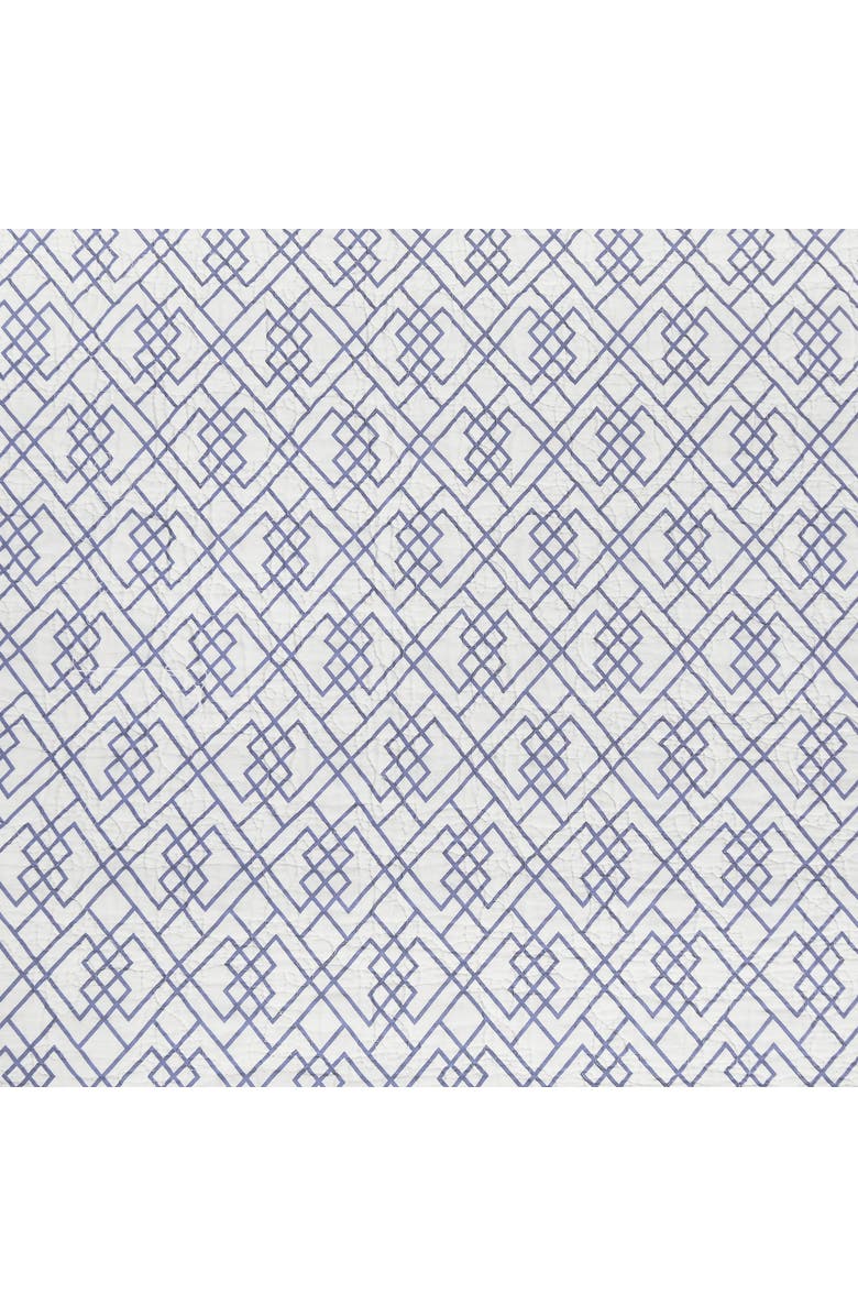 C&F Home Juliet Quilted Reversible Bright Paisley Dining Table Runner 14" x 51", Alternate, color, Blue