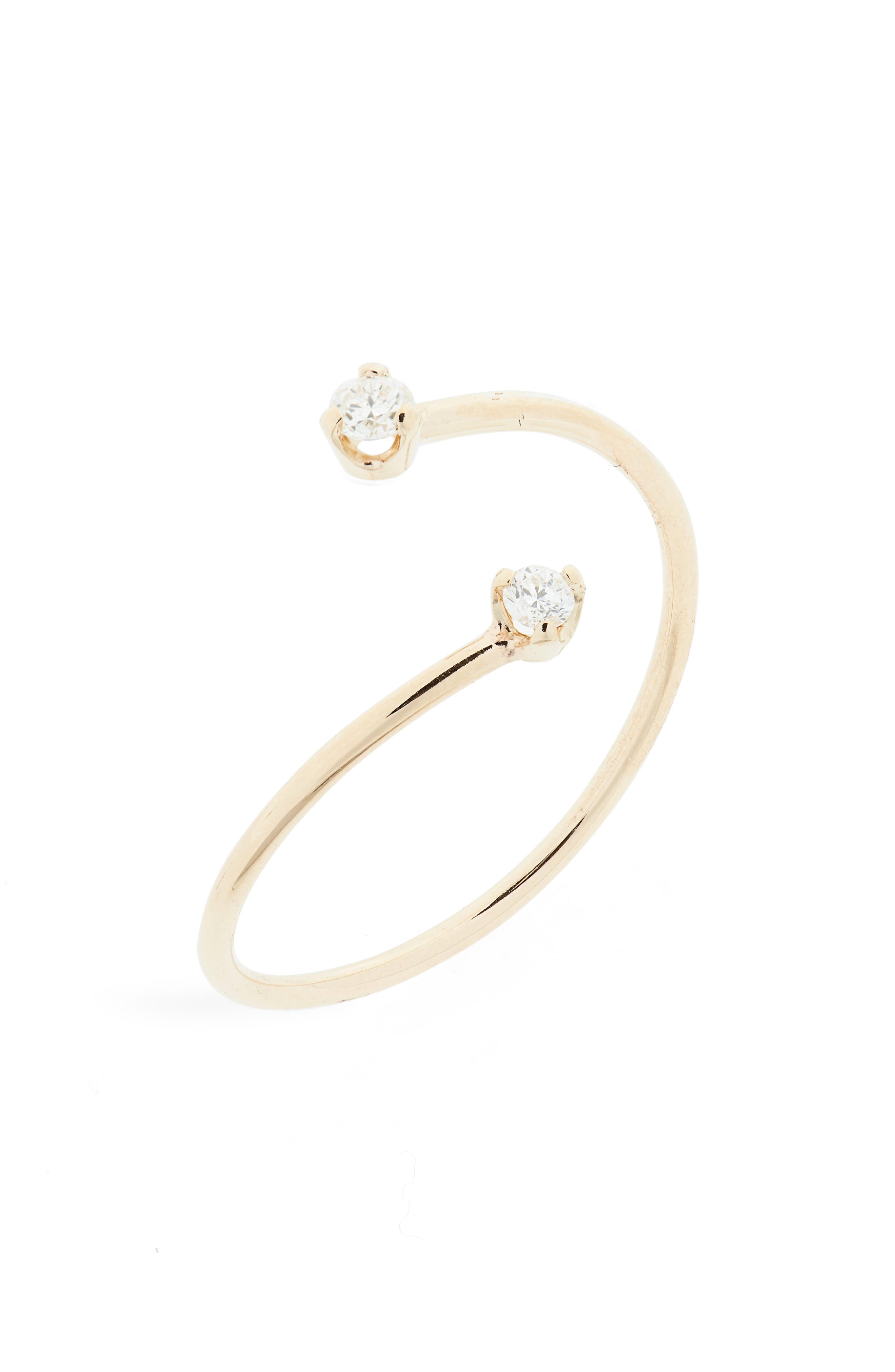 Open Pass Rings Thin Open Bypass Ring (Women) | Nordstrom