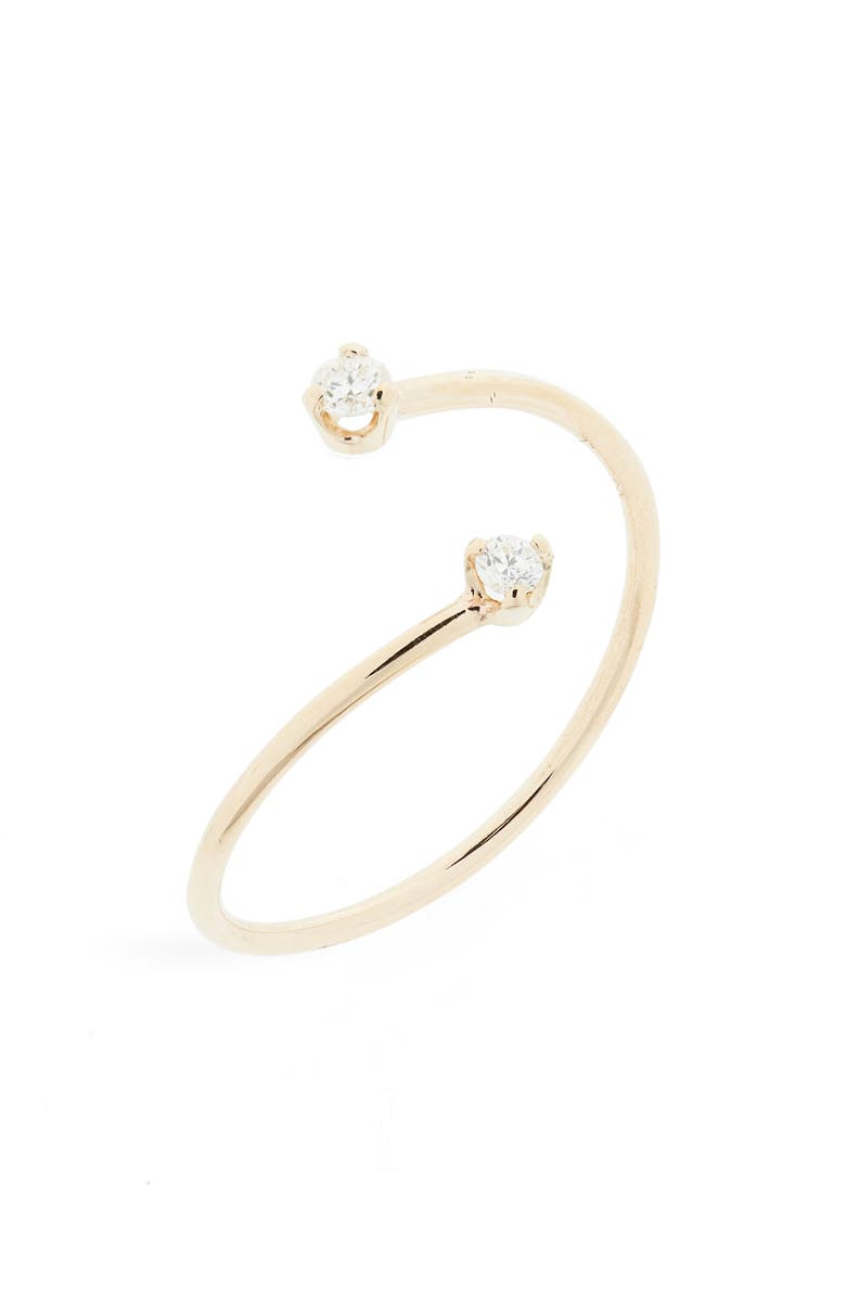 Zoë Chicco Thin Open Bypass Ring, Main, color, 