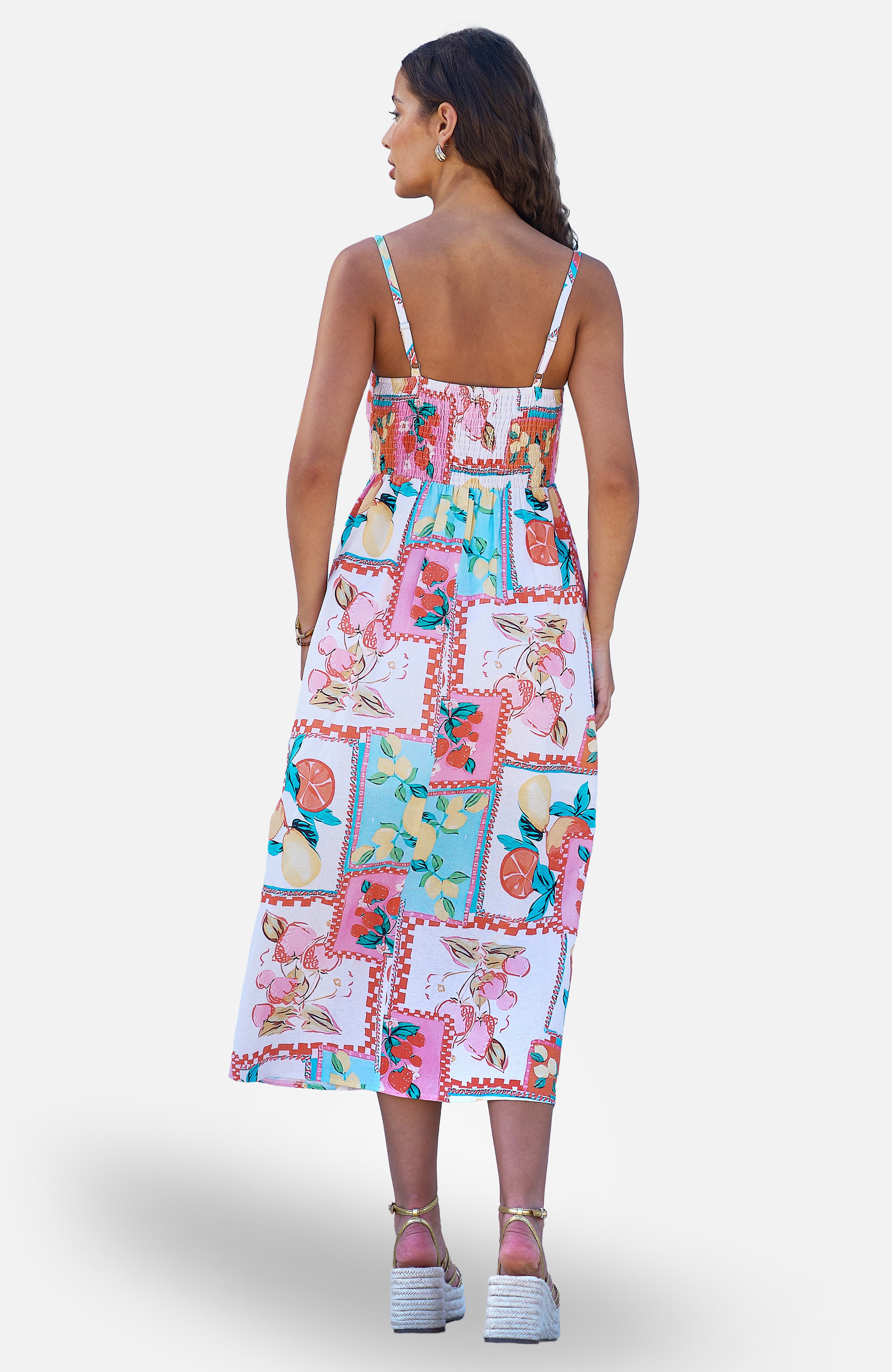 Printed Midi Sun Dress - image 2