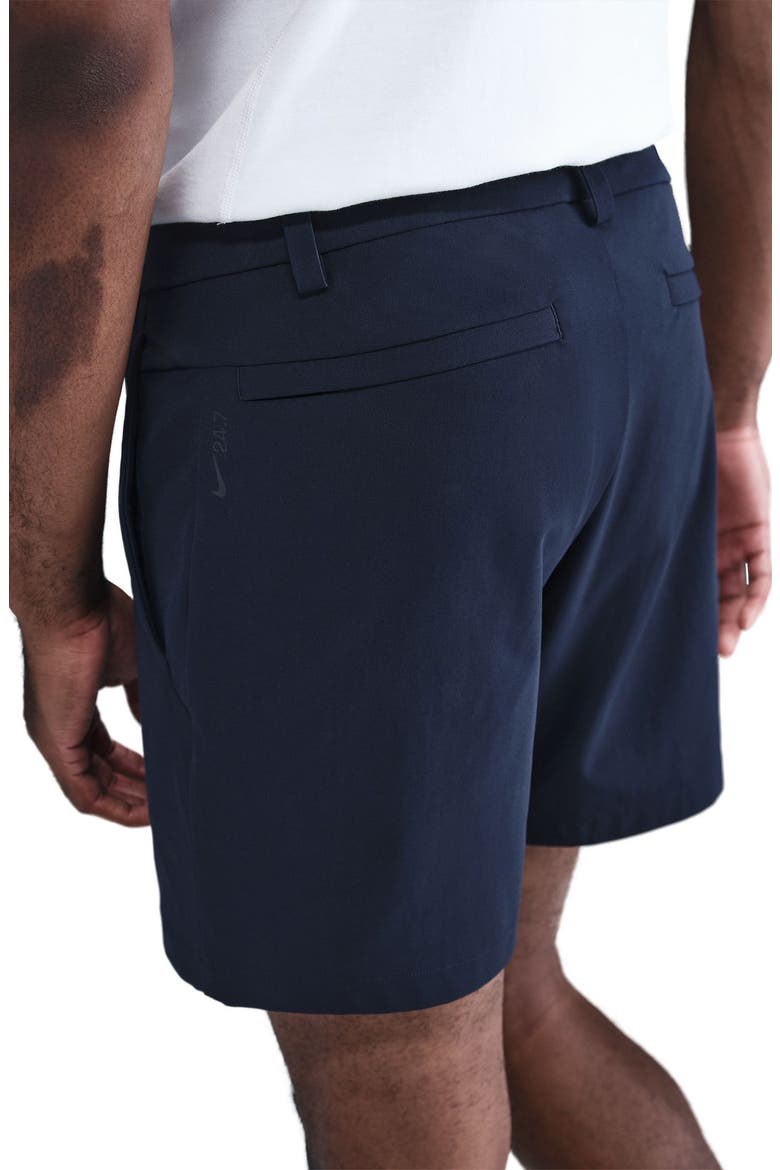 24.7 PerfectStretch Dri-FIT Flat Front Shorts, Alternate, color, OBSIDIAN/ BLACK