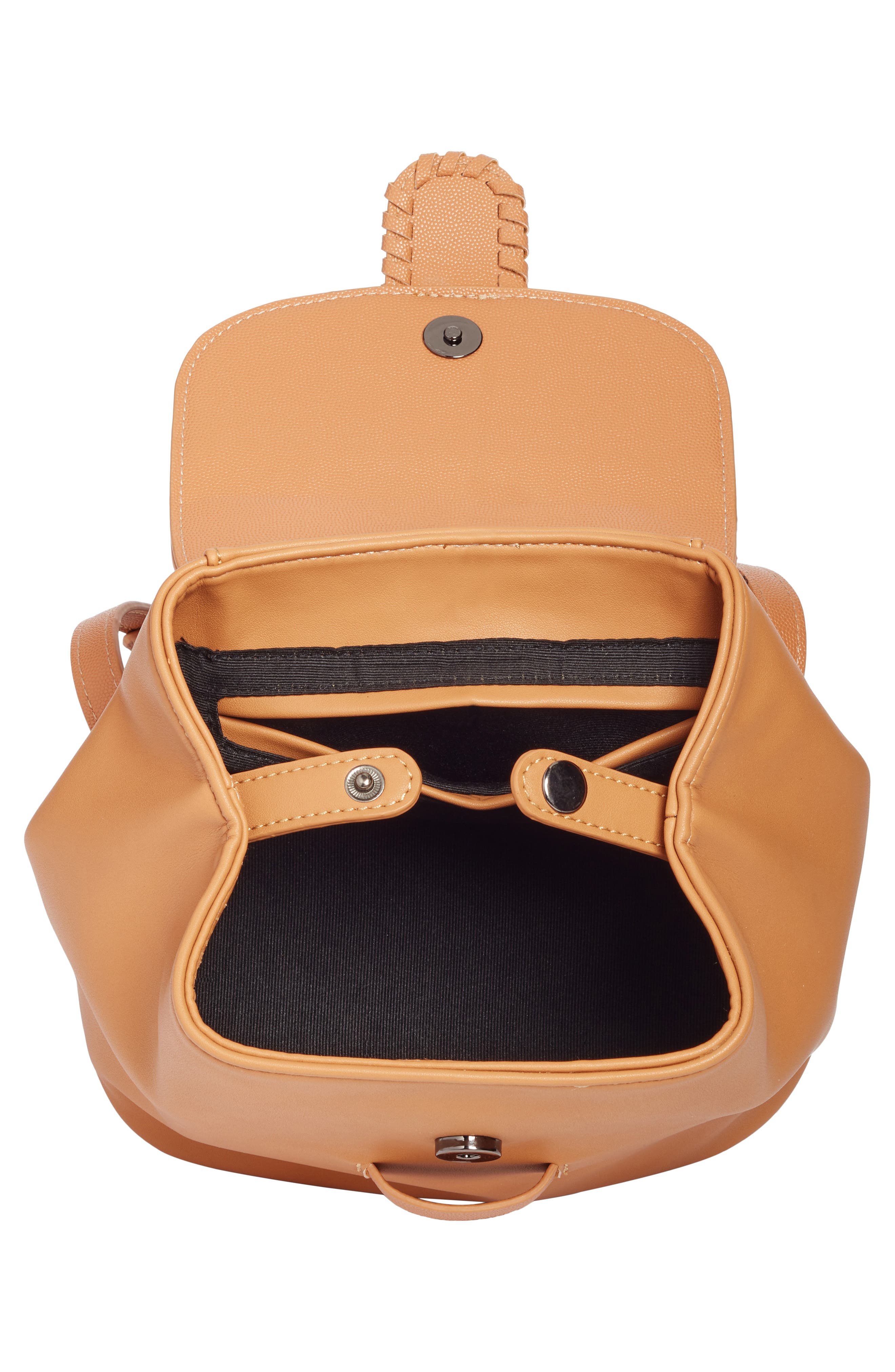 Street Level Whipstitch Faux Leather Backpack, Alternate, color, 