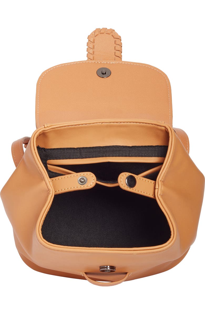 Street Level Whipstitch Faux Leather Backpack, Alternate, color,