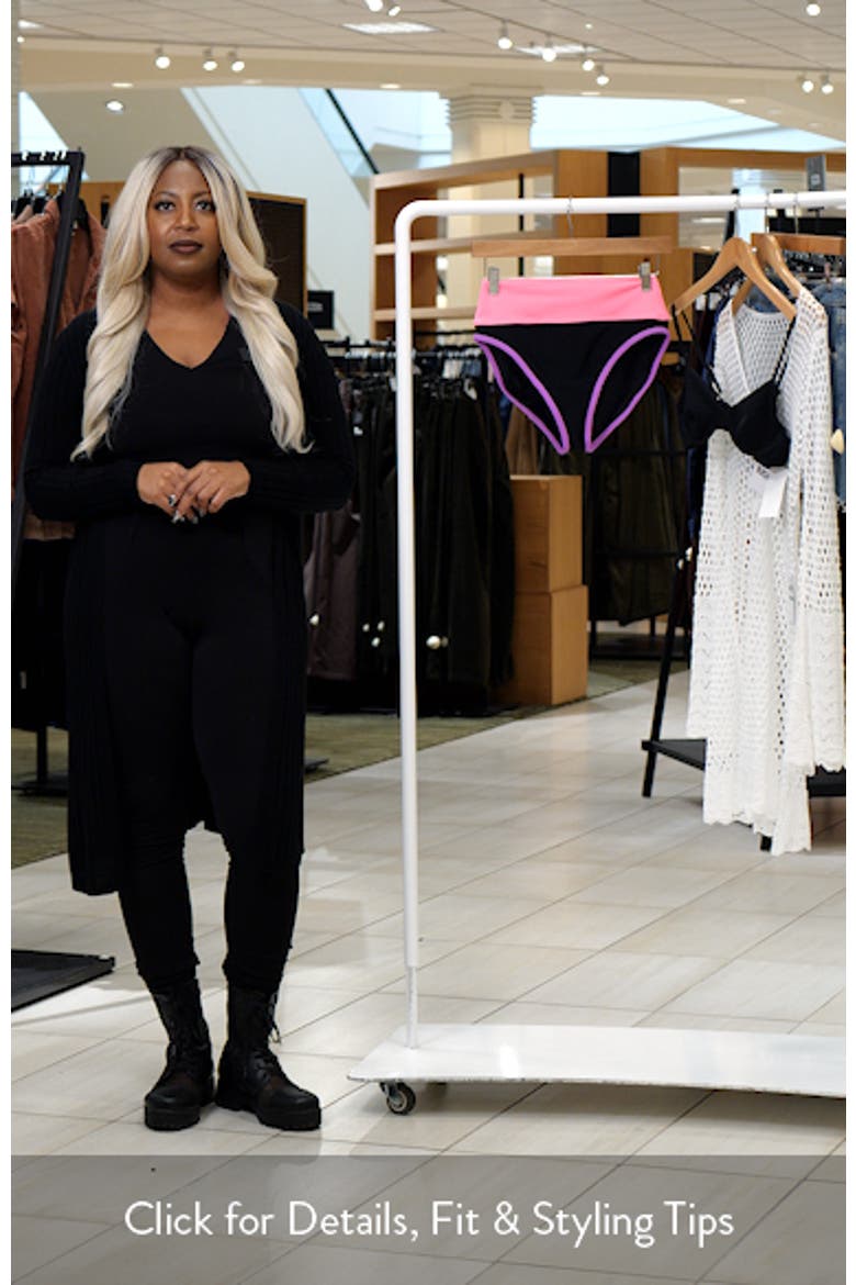 Emmy Colorblock High Waist Full Coverage Swim Bottoms video