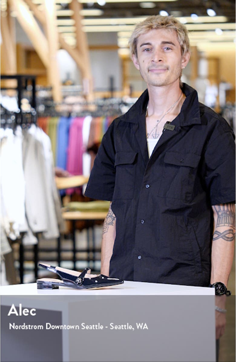 Aubriana Slingback Mary Jane Pointed Toe Flat, sales video thumbnail