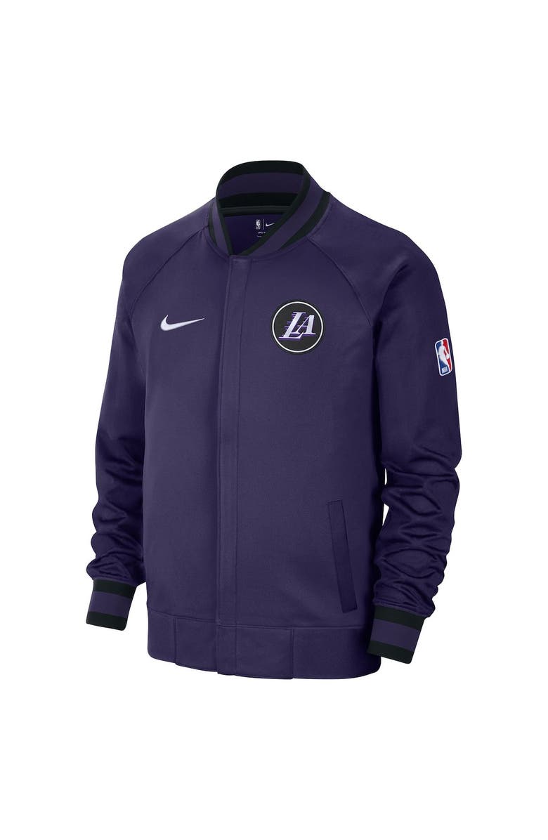 Nike Men's Nike Gray/White Los Angeles Lakers 2022/23 City Edition Showtime Thermaflex Full-Zip Jacket, Alternate, color,