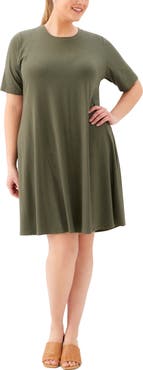Karen Kane A-Line Jersey Minidress