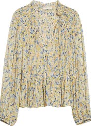 Ulla Johnson Leandra Floral Long Sleeve Top