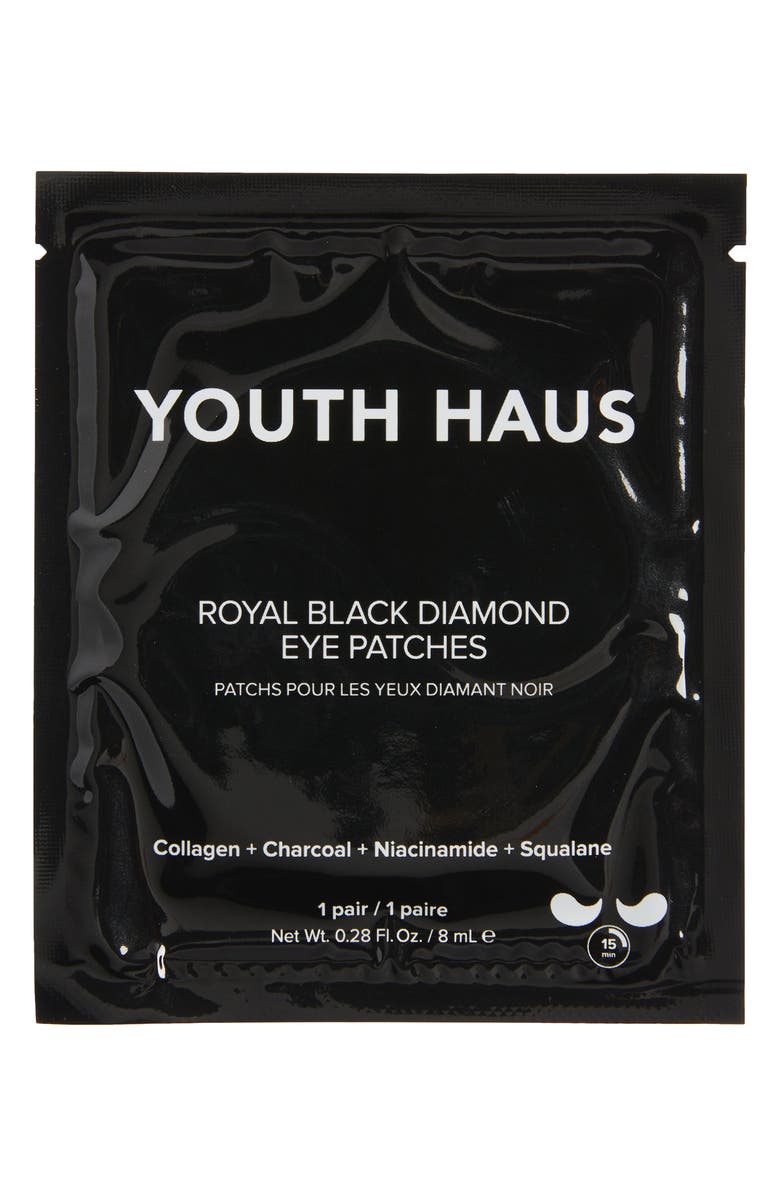 Skin Gym Youth Haus Royal Black Diamond Eye Patches, Main, color, 
