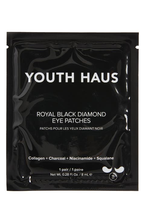 Youth Haus Royal Black Diamond Eye Patches