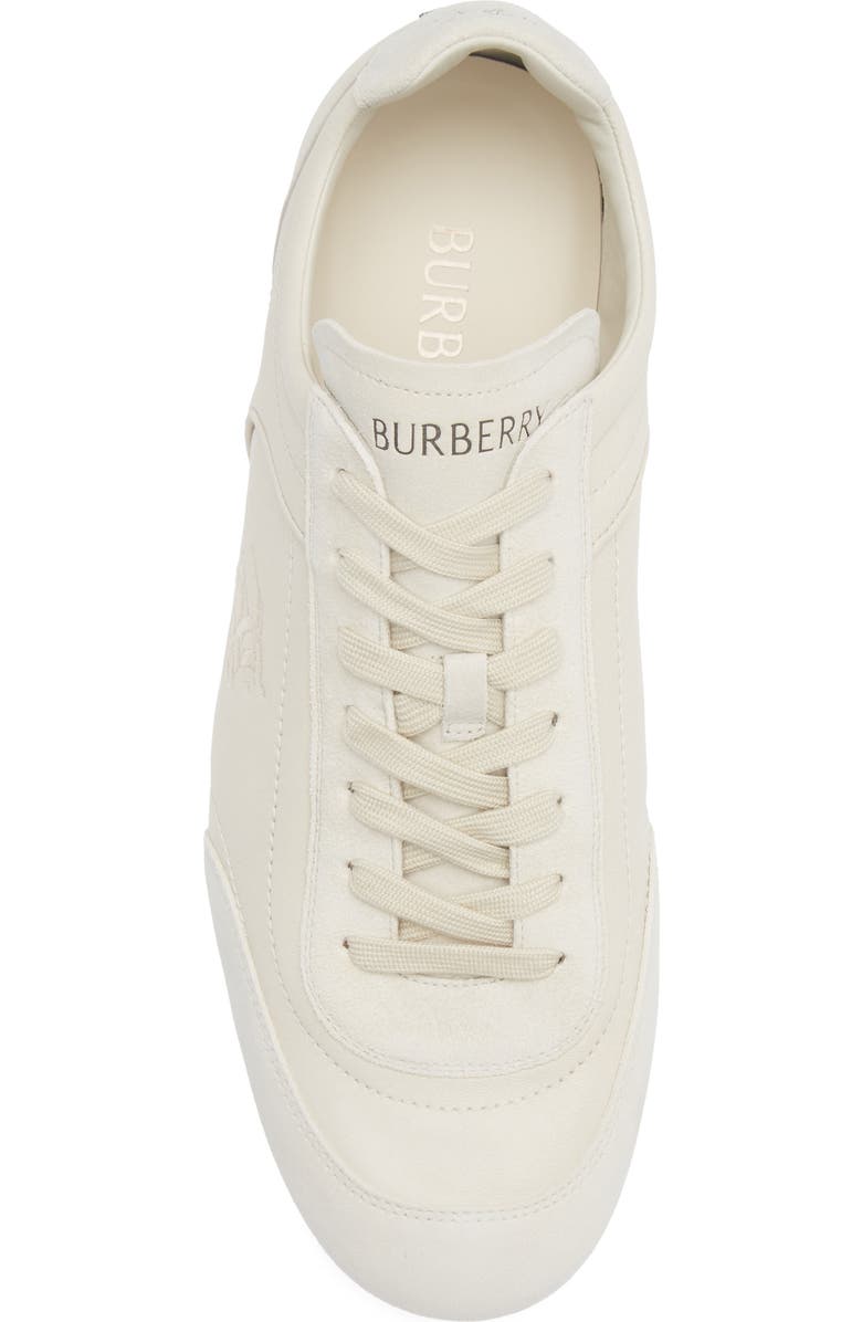 Burberry Equestrian Knight Design Runner Sneaker, Alternate, color, Dove Beige