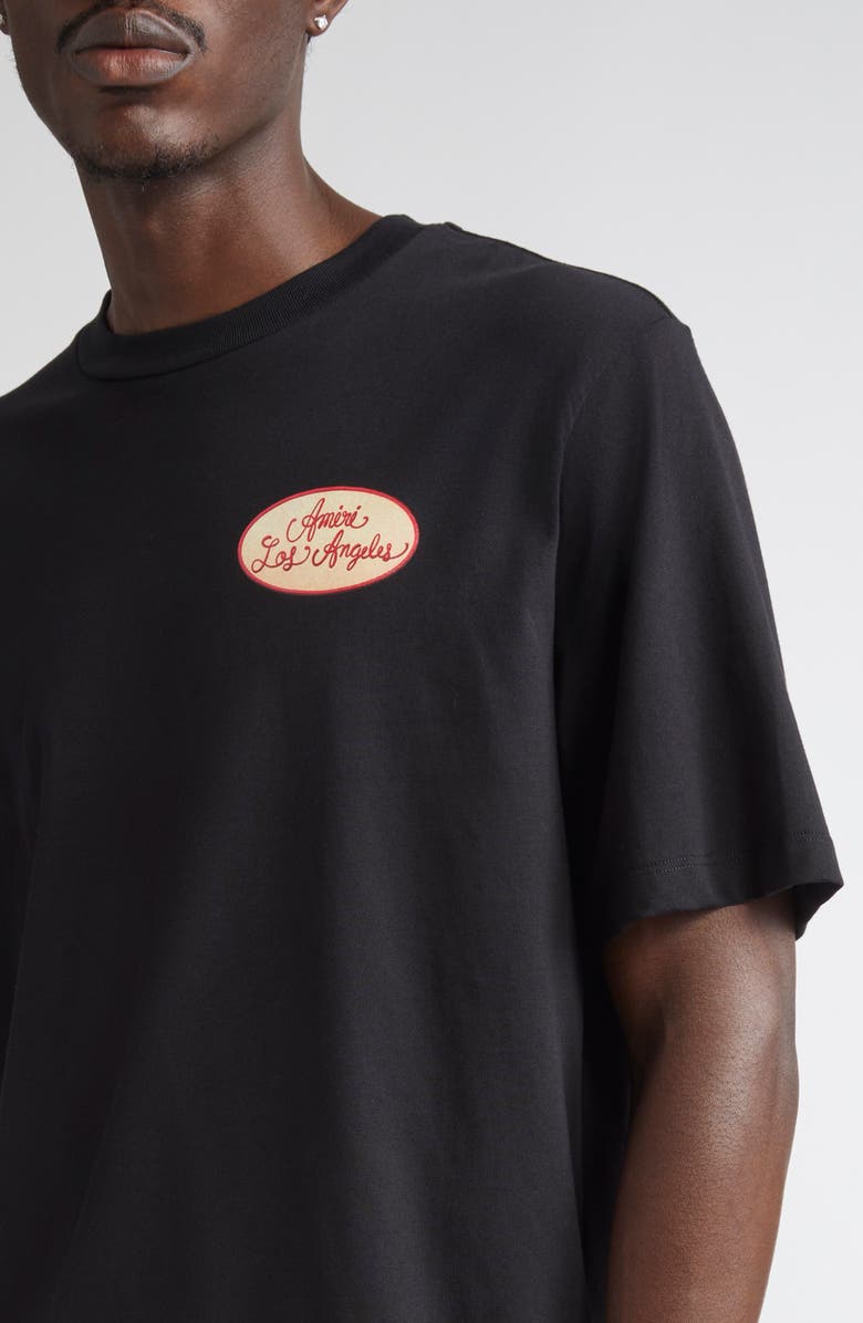 AMIRI Station Patch Graphic T-Shirt, Alternate, color, Black