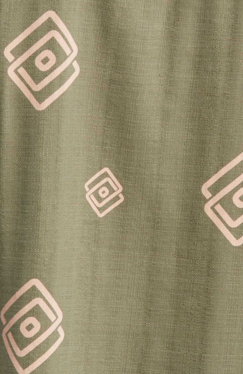 Brixton Charter Classic Fit Short Sleeve Slub Button-Up Shirt, Alternate, color, 