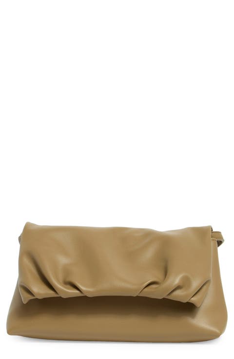 Pleated Flap Shoulder Bag