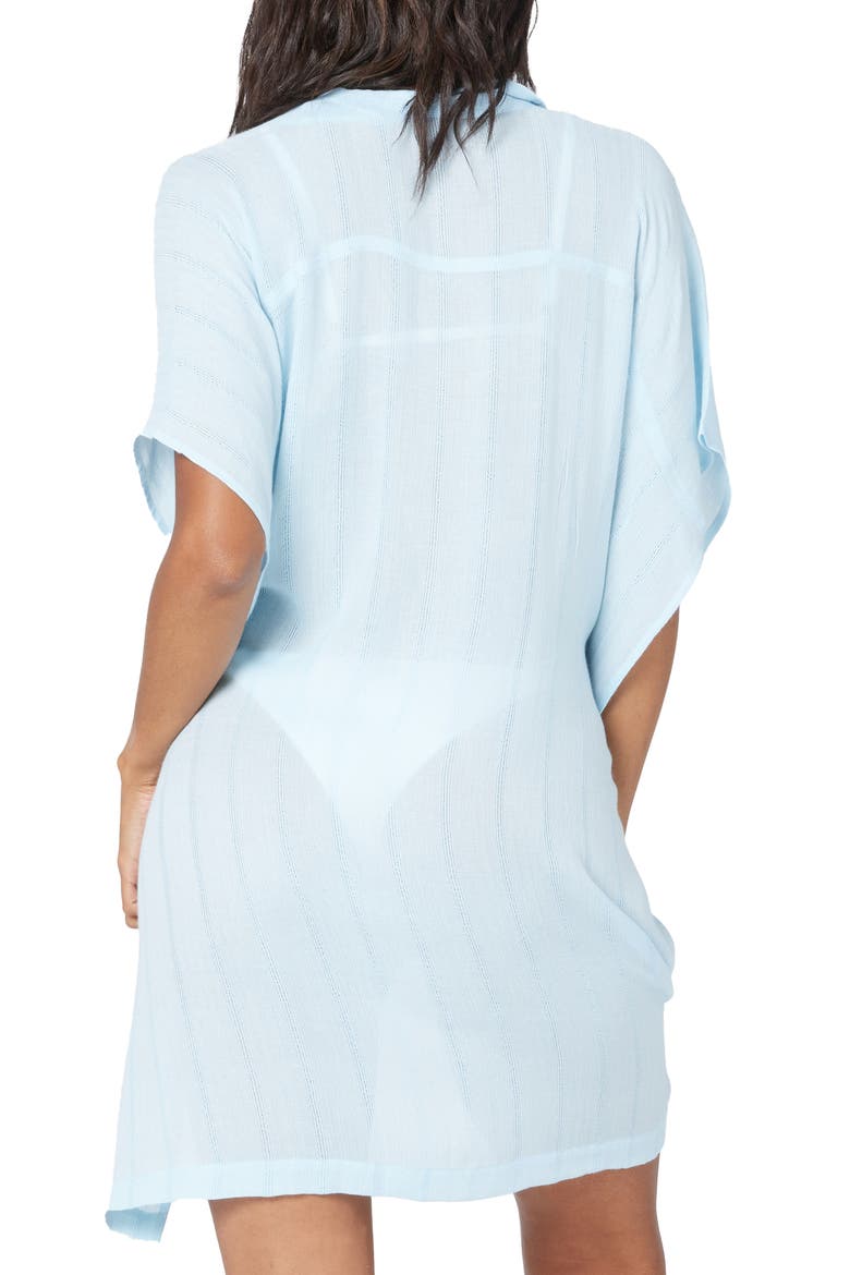 L Space Anita Cover-Up Shirtdress, Alternate, color, SKY BLUE