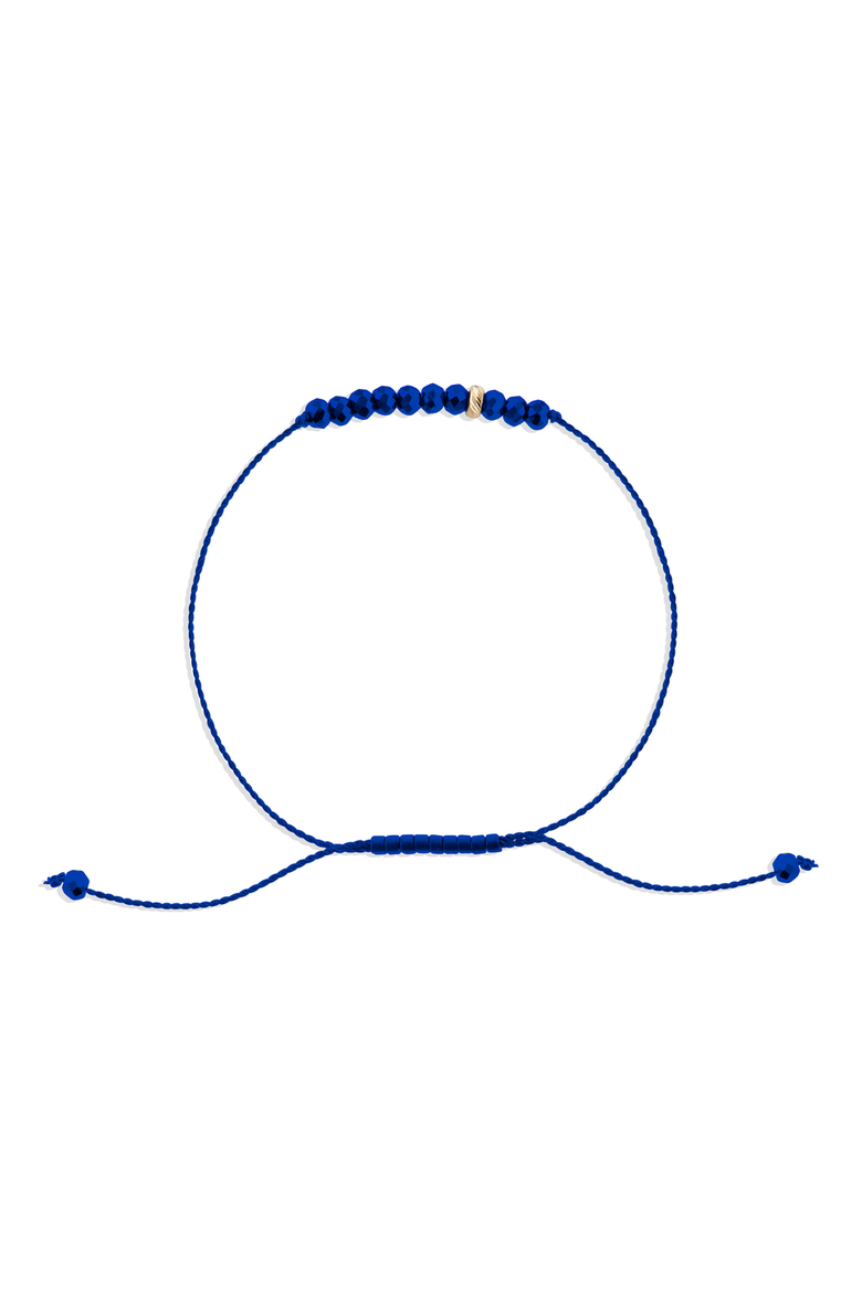 The Energy Project Bracelet - Expression With Lapis Lazuli & Solid 14K Gold Bead, Main, color, Blue