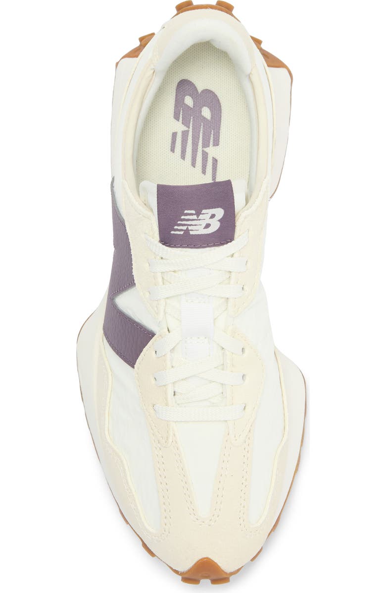 New Balance 327 Sneaker, Alternate, color, Linen/ Dark Ice Wine