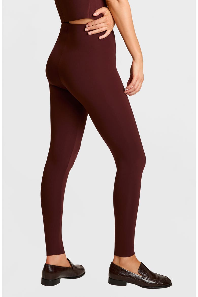 Neoprene Leggings, Alternate, color, OXBLOOD