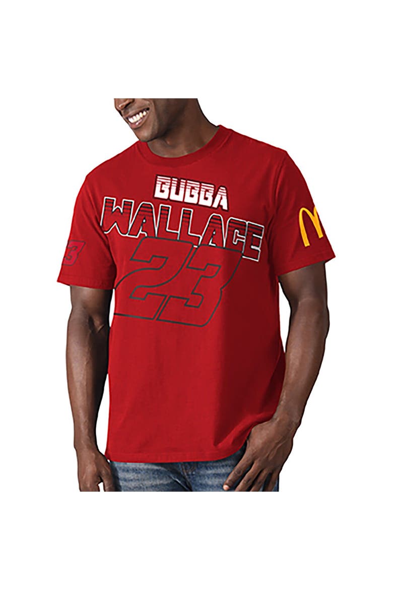 Men's Starter Red Bubba Wallace Special Teams T-Shirt, Main, color, Red